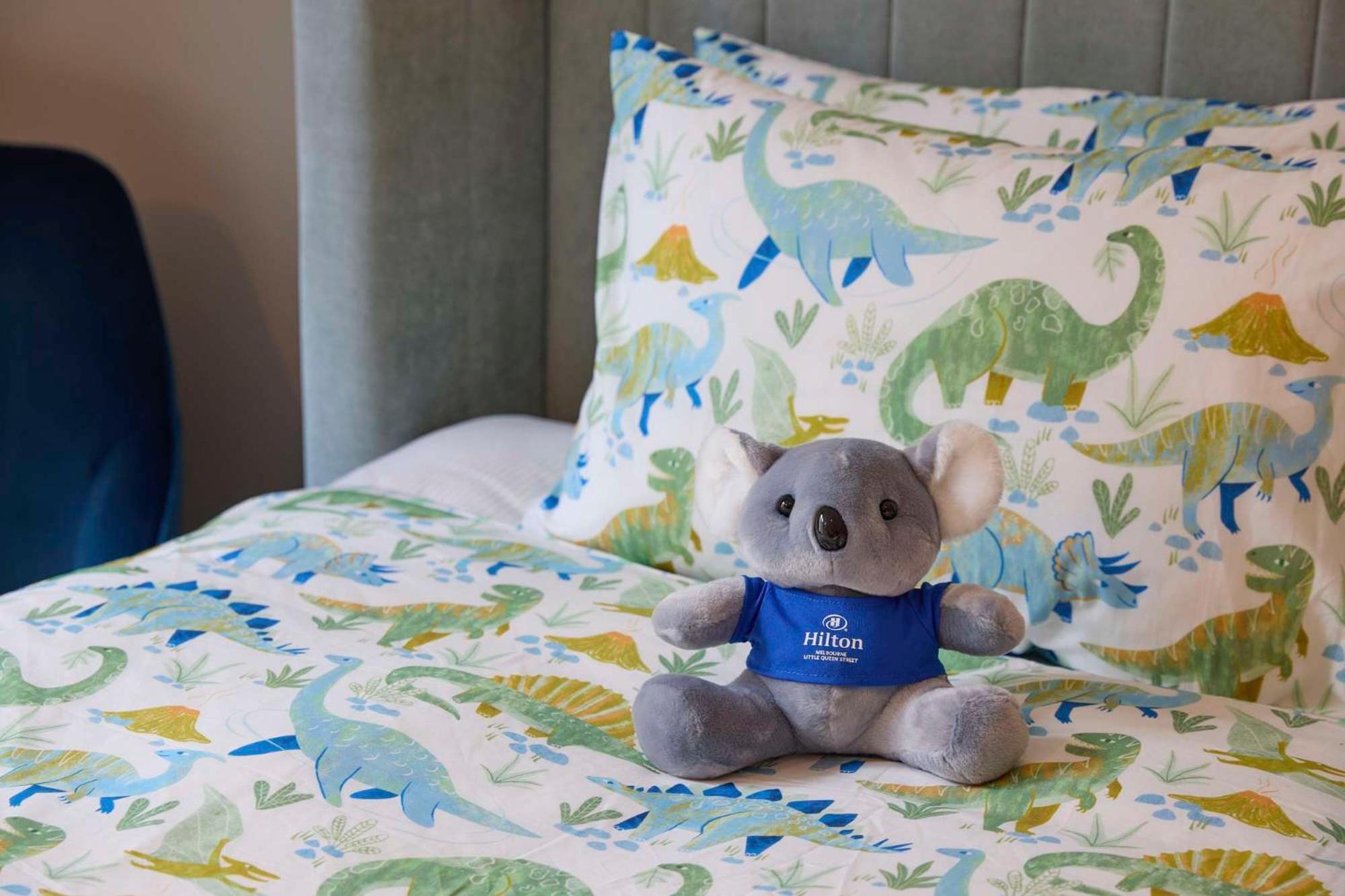 Hilton Melbourne Little Queen Street Esterno foto A plush toy of the character